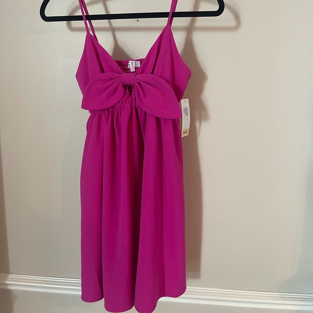 Pink mini dress